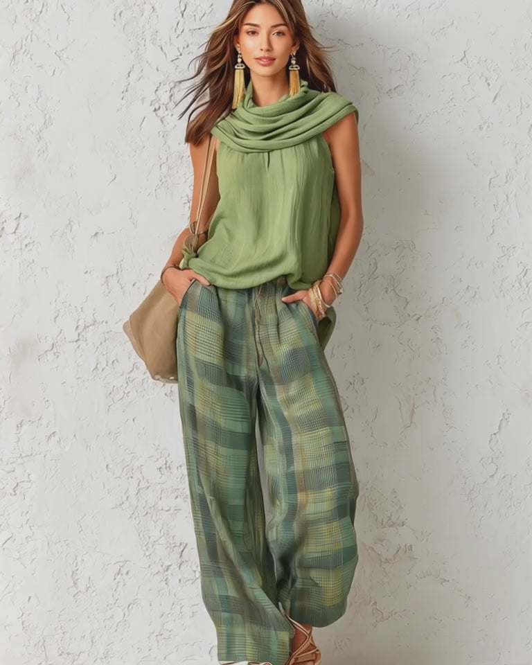 Noor | Easy Wide-Leg Two Piece Set