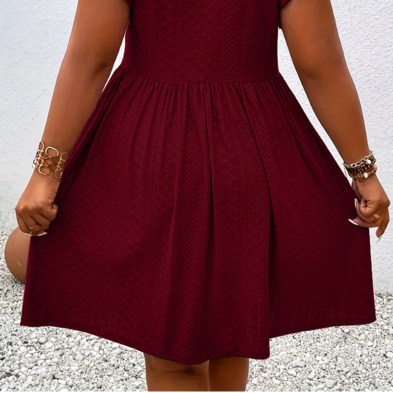 Merle | Ruffle V-Neck Dress