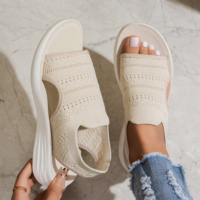 Aveline | Slip On Platform Sandals
