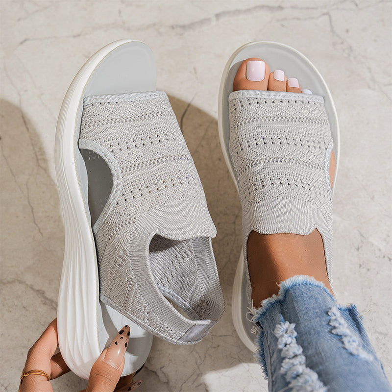 Aveline | Slip On Platform Sandals