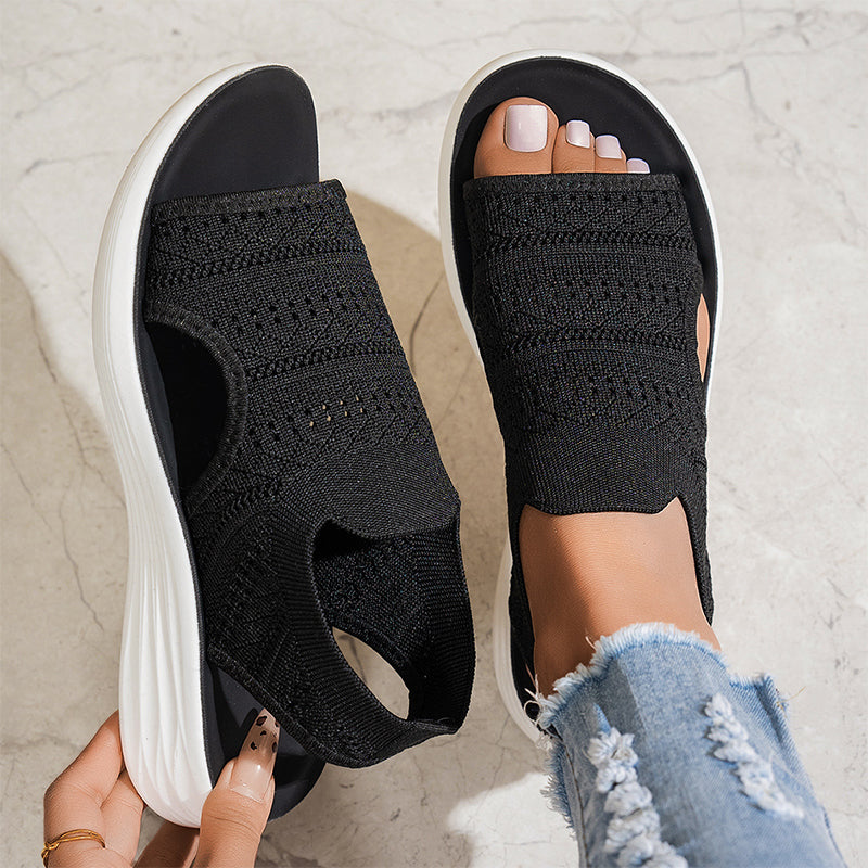 Aveline | Slip On Platform Sandals